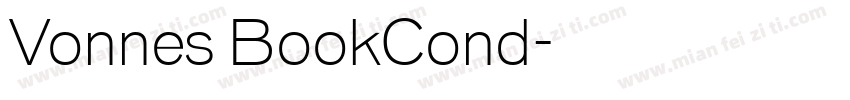 Vonnes BookCond字体转换